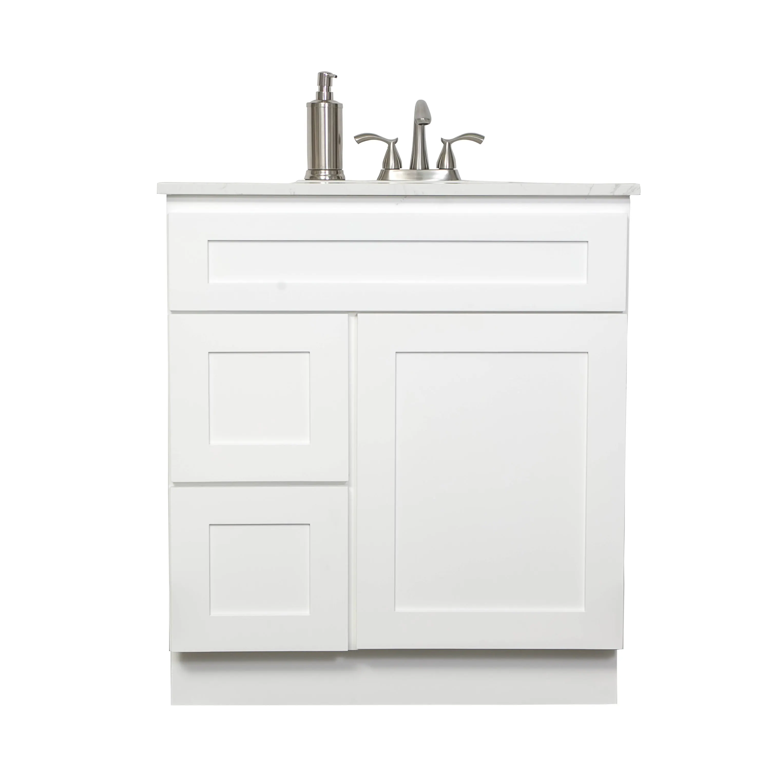 
Modern solid wood white/grey shaker bathroom cabinet vanity 