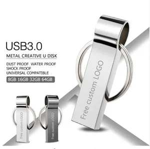 Metal USB 2.0 Flash Drive Keychain