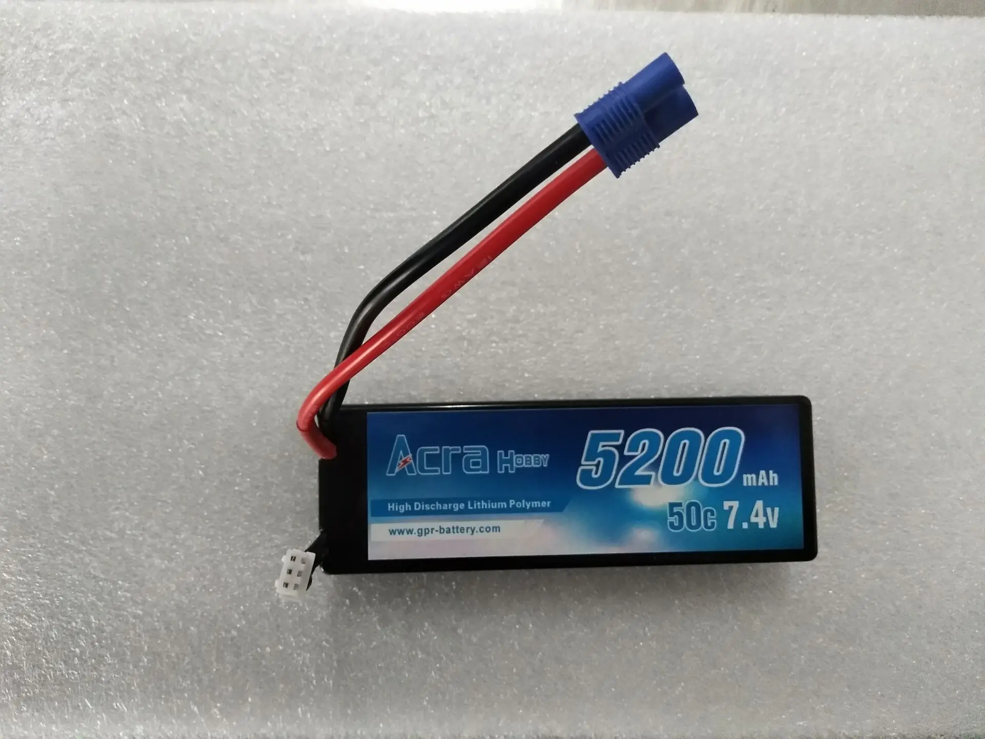 Factory Direct High Capacity Rc Car Battery 50c 7.4v 5200mah Remote Controlled Hard Case Lipo