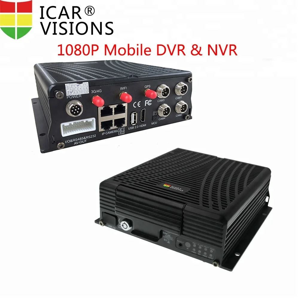 
1080P HDD vehicle cctv system original manufacturer ICARvisions mobile NVR MDVR made in China 
