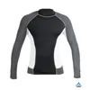 professional sublimated short sleeve rash guard custom logo