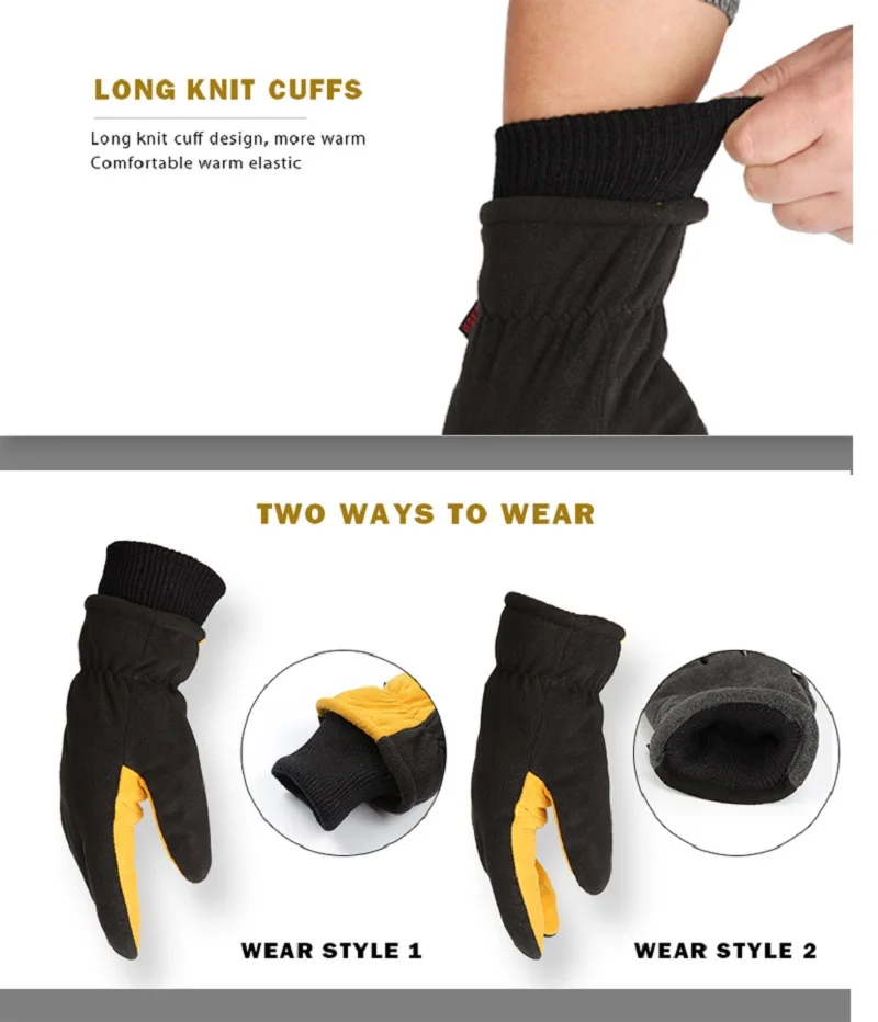 Ozero Mens Cold Proof Outdoor Warm Winter Work Gloves - Buy Winter Work ...