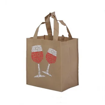 Custom Logo Promotional Six Bottles Pp Non Woven Wine Bag 100gsm Custom Logo Promotional Six Bottles Pp Non Woven Wine Bag 100gsm Carrier