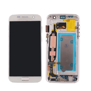 LCD Display Touch Screen For Samsung Galaxy S7 G9300/G930A/G930P/G930T/G930V/G930S Pantalla, S7 G9300 LCD With Frame