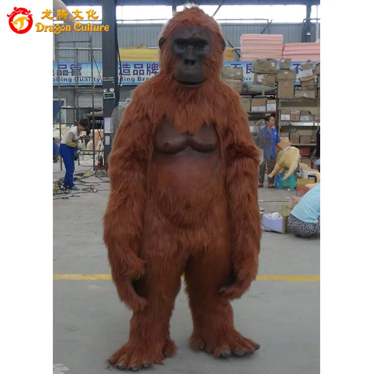 Lifesize Custom Made Animatronic Gorilla Animal Costumes Suit For Sale
