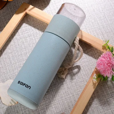 

Tea Separation Double Glass Bottle Portable Filter Cup Kettle for Water Milk Beer Coffee, Pink/green/blue