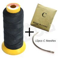 

Curved Needle C Shape Needles 1 Roll Nylon Hair Weaving Thread Weave Needle And Thread