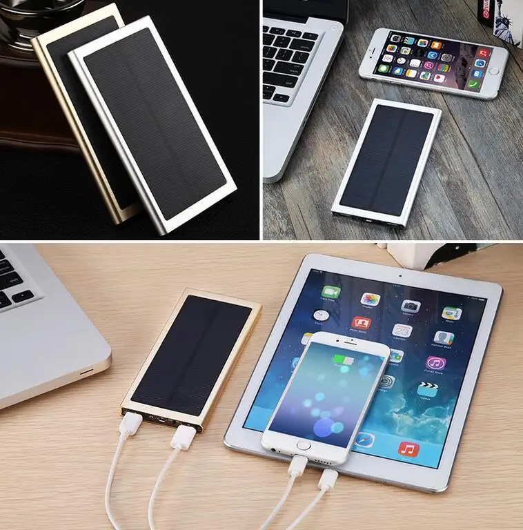 2016 Hotsell Waterproof portable charger power bank, Solar power bank Battery solar charger for iPhone Samsung HTC