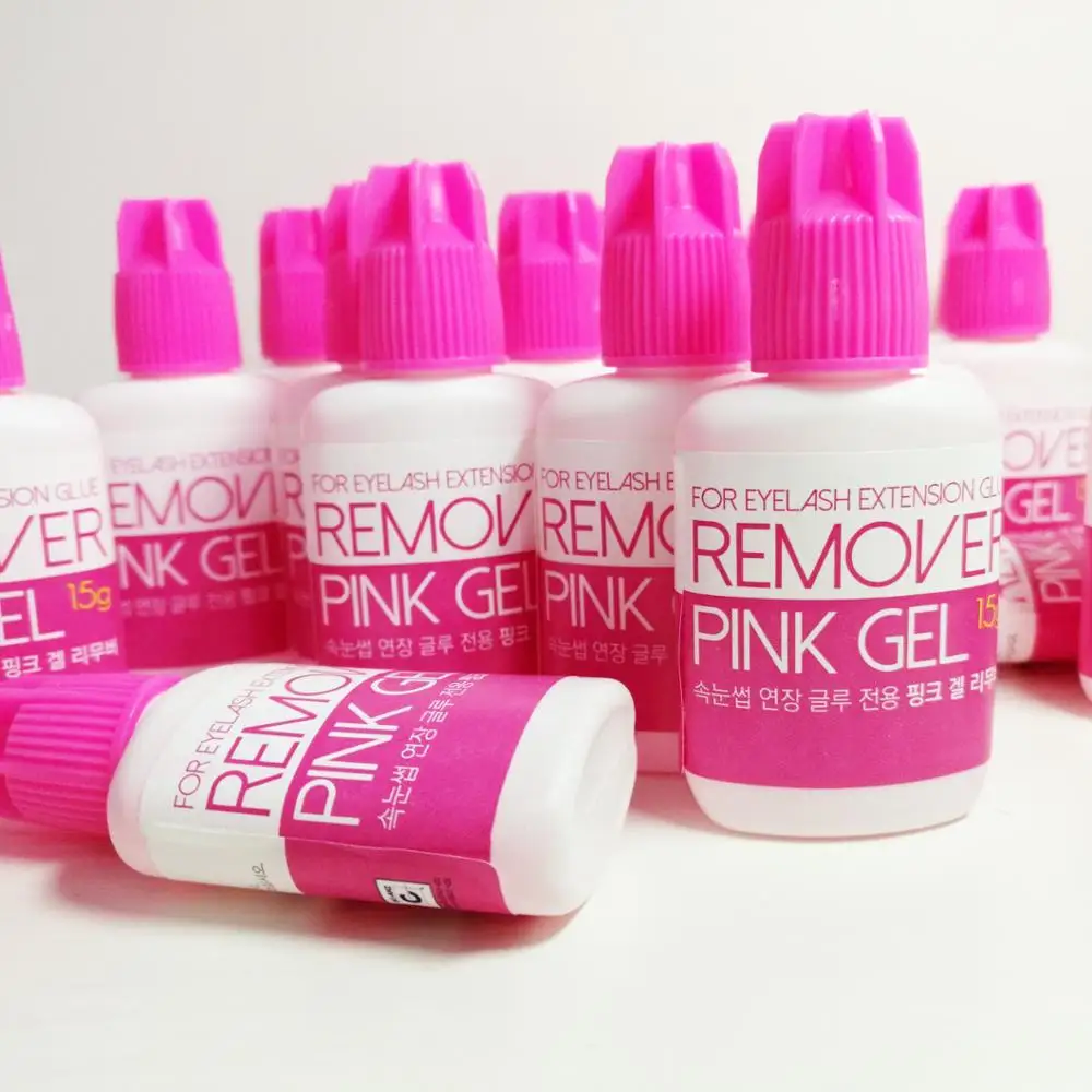 

Wholesale private label eyelash extension tools pink gel remover