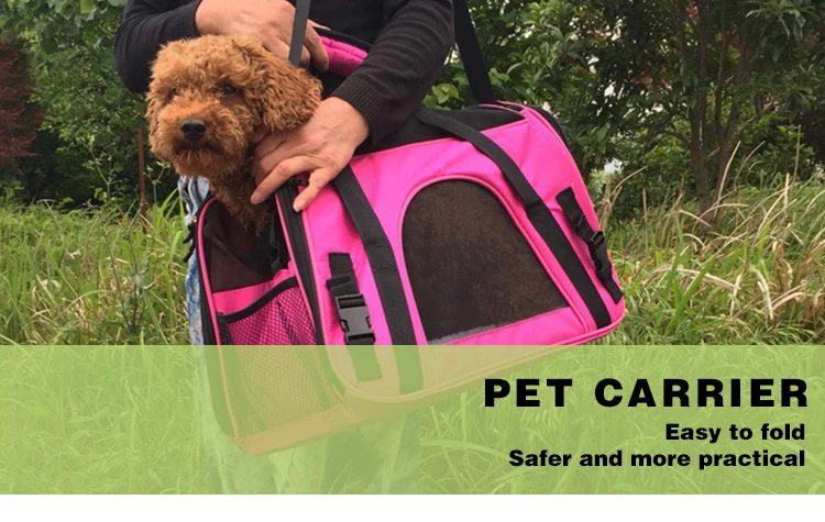 Portable Soft-Sided Travel Pet Carrier Sling Bag