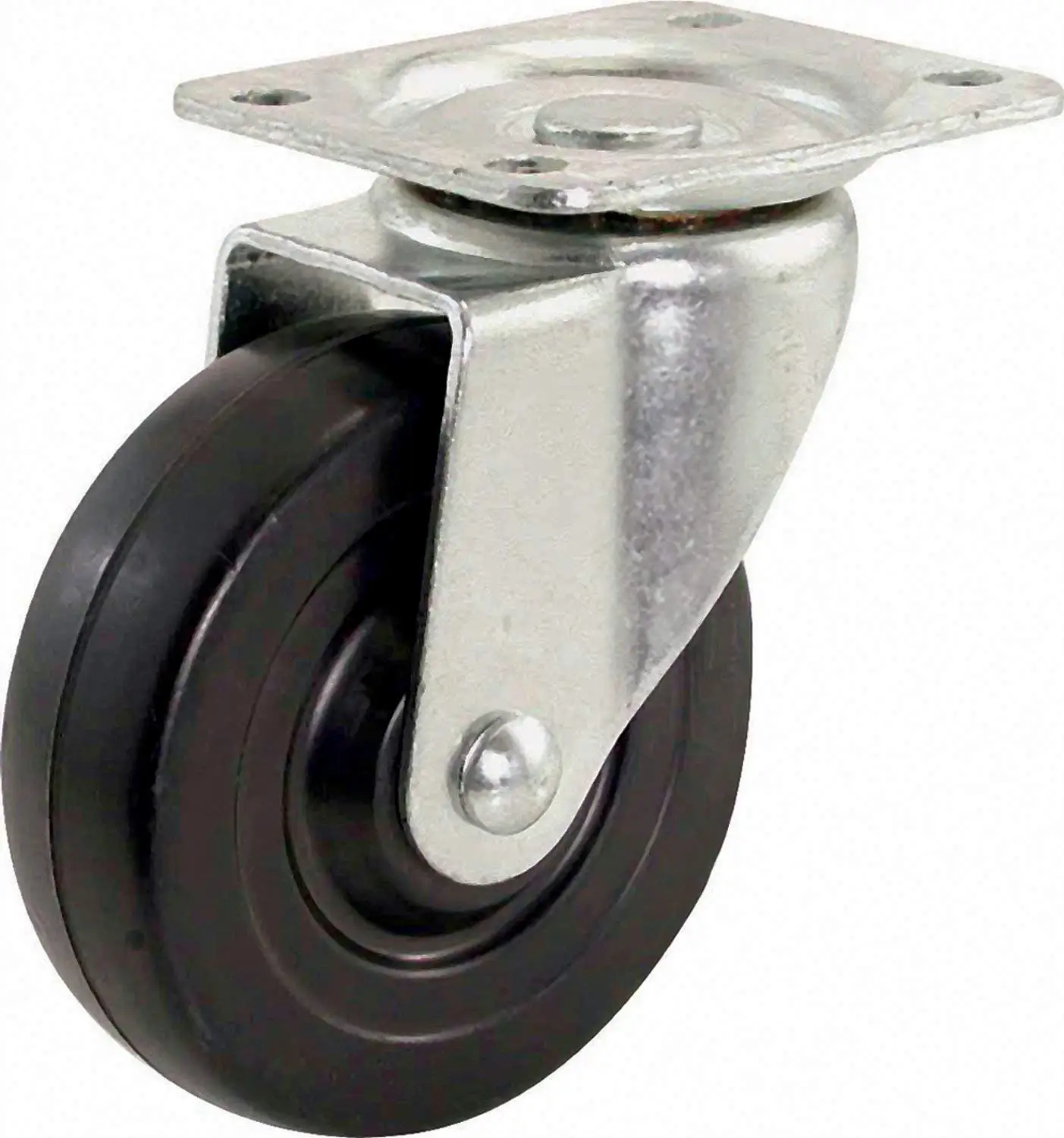 400-lb Load Capacity Shepherd Hardware 9011 400 Series 5-Inch Tool Box Swivel Plate Caster with Brake