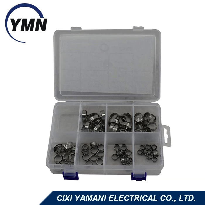 
Factory Price 304 Stainless steel Single Ear Stepless Clamp Kit 