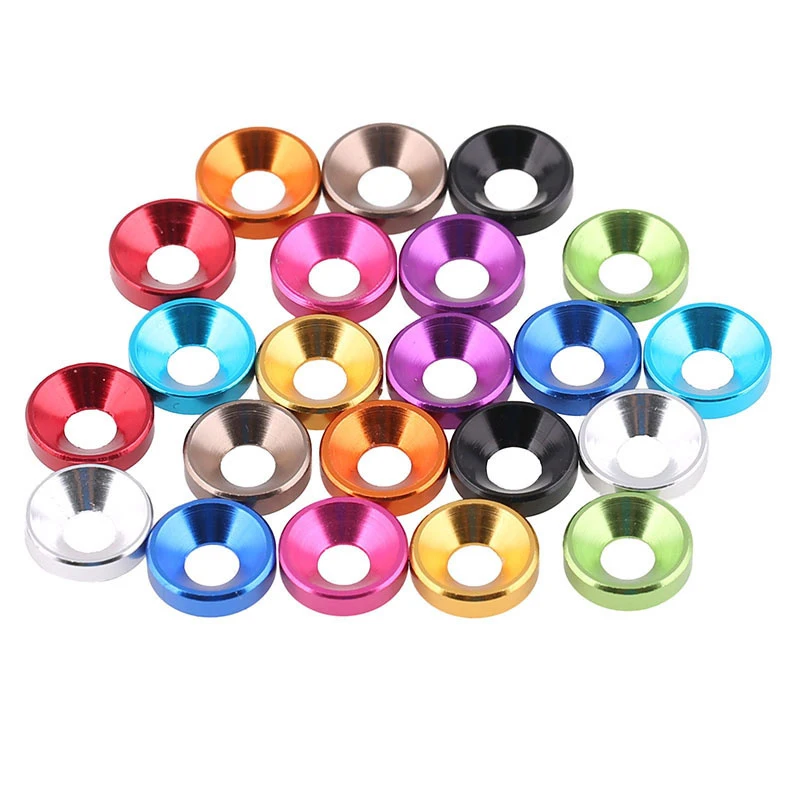 Colorful Aluminum Cup Washers/countersunk Wahsers/flat Washers