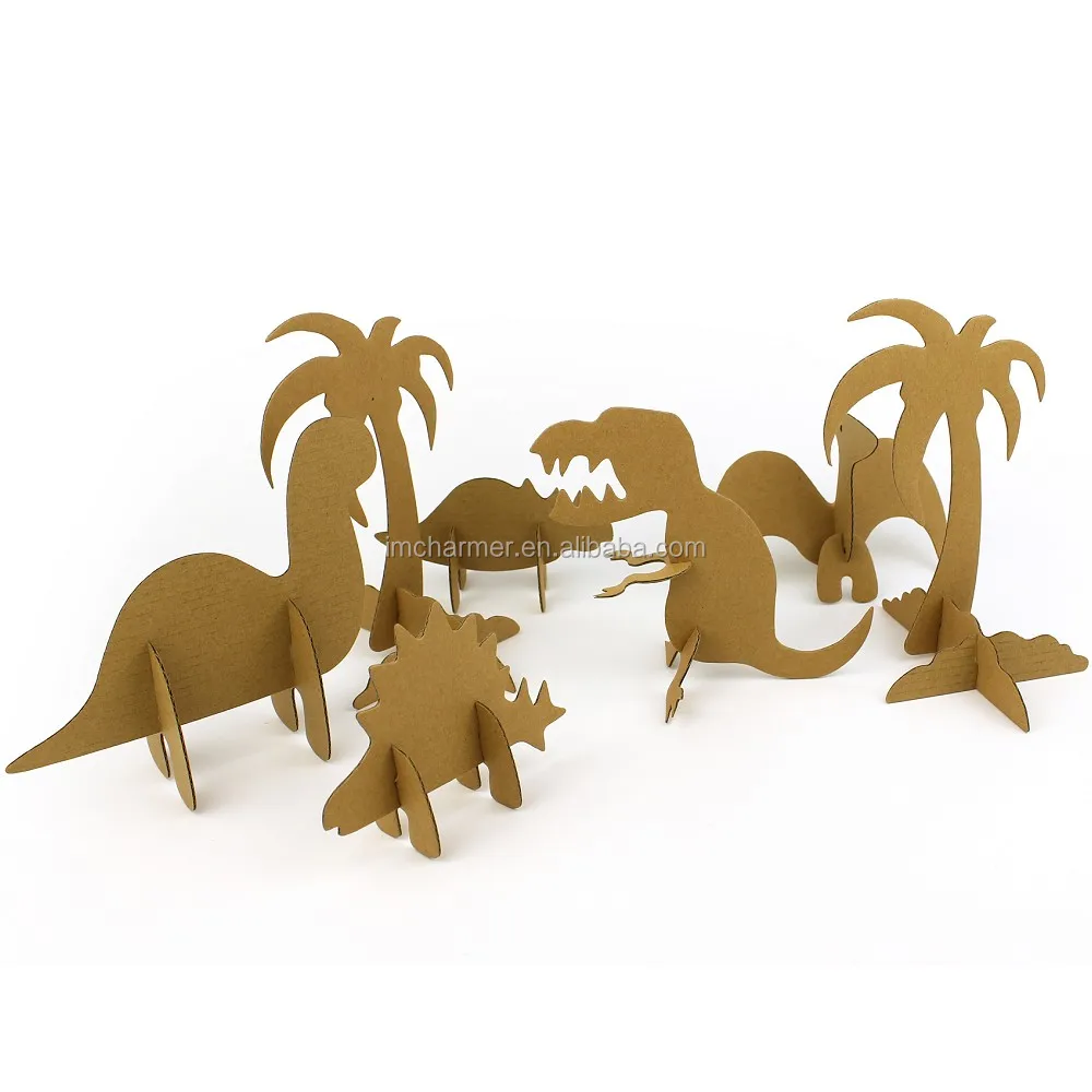 3D colorato fai da te pittura dinosauri mondo cornice disegno set creative kids cartone