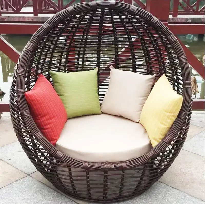 Modern Indoor Leisure Egg Sofa Outdoor Garden Furniture Round Outdoor