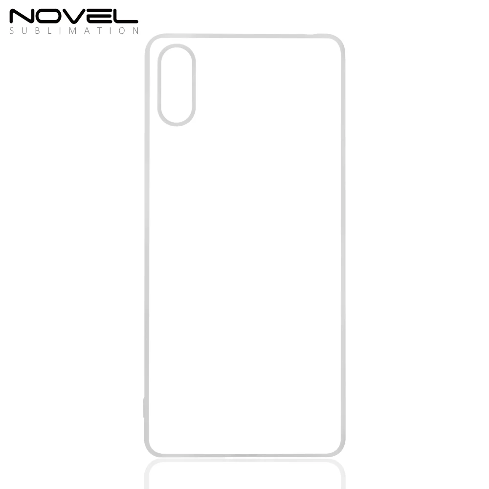 

High quality 2D Sublimation TPU + PC White Clear Black Phone Case for Sony Xperia L3, Black,white,transparet