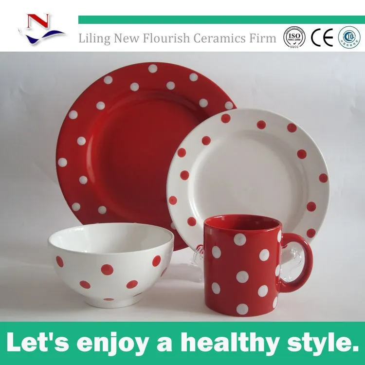 Red Christmas Dinnerware Sets Clearance 