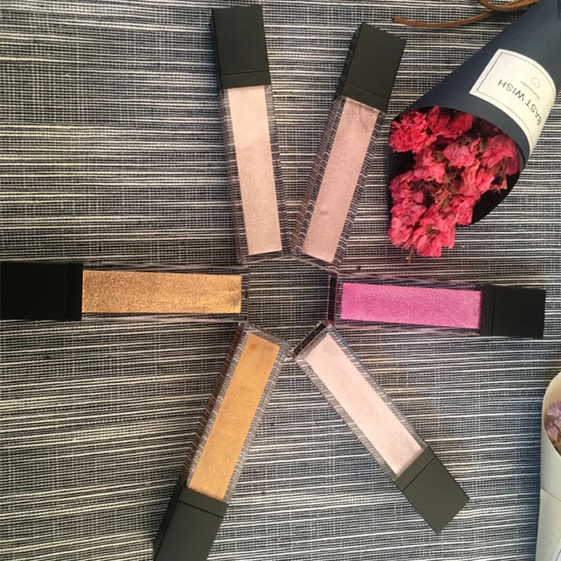 

Wholesale custom brand cosmetics multi color OEM waterproof matte lipstick glitter lipgloss