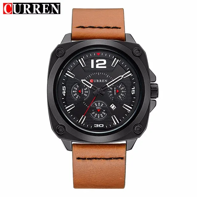 

CURREN 8260 Mens Watches Brand Luxury Men Quartz-Watches Luxury Watches Army Military Sports Men Wristwatch Relogio Masculino