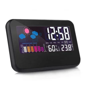 KH-CL003 Electronic Christmas Countdown Oled Alarm Crystal Desk Bus Digital Clever Novelty Clock CE Weather Station