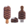 Customize 2D/3D ice cream shape silicone usb flash drive memory stick for gift