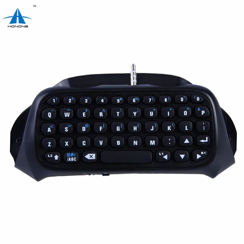 

Mini wireless bluetooth controller keyboard keypad chatpad for PlayStation 4 PS4, Black