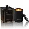 scented soy candle in glass jar