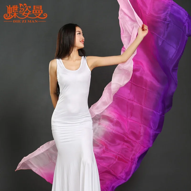 

Performance Professional bellydance Silk veil for girl