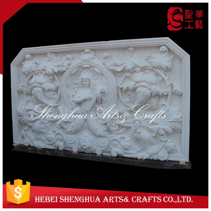 
white marble Relief wall 