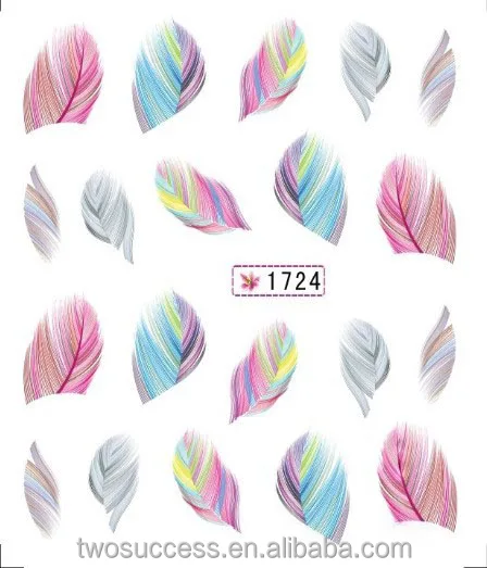 

Water transfer Printing UV Gel Nail Polish Sticker Classic Design Nail Art decal Stickers, Colorful