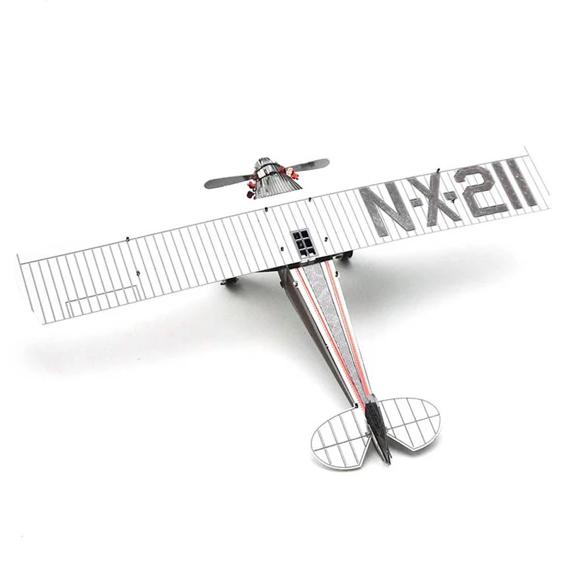 

DIY 3D Solid Metal St. Louis Plane Model Jigsaw Puzzle Educational Assemble Toy Gift Decoration, Colours