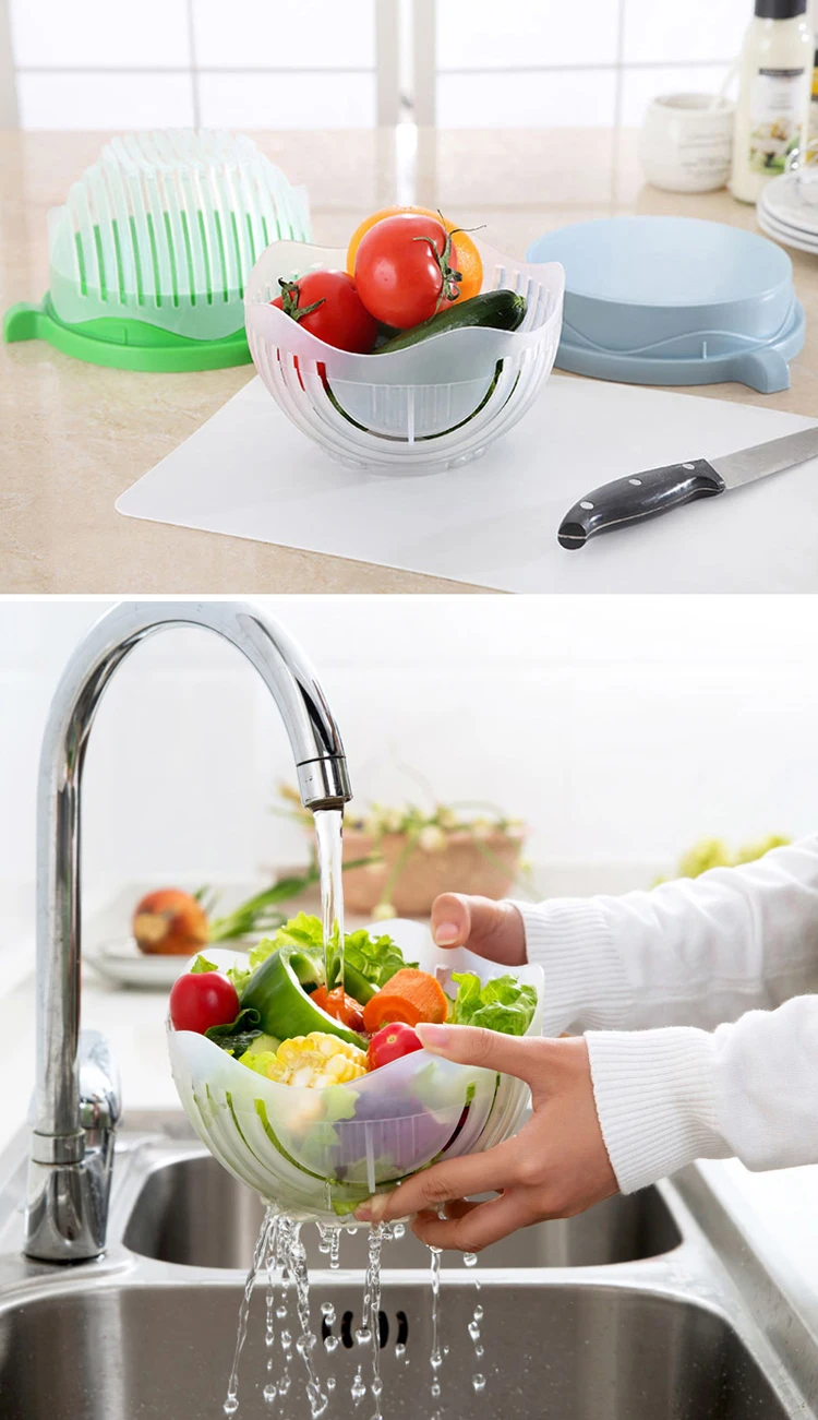 Plastic Fruit Paper Salad Bowl Cutter