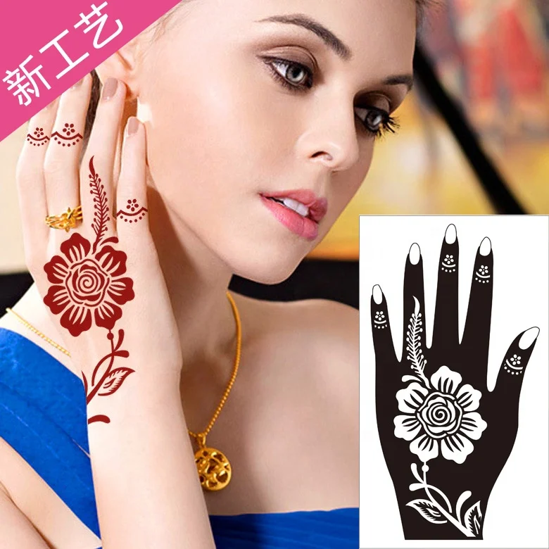 

Hot selling DIY tattoo stencil by henna cone hand tattoo stencil