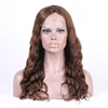 Brazilian body wave full lace wig brown color full lace wig