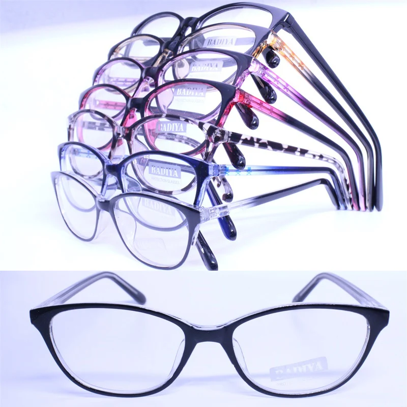 

wholesales 78218 injection acetate prescription cateye shape printing color cheap glasses frame