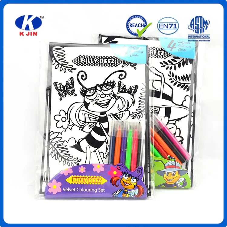 2016 Hight Quality Wholesale Cheap Color Book With Water Color Pencil