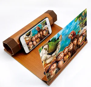 Folding Wood Phone Screen Amplifier