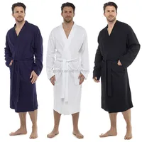 

100% Cotton Waffle Weave Robe Kimono Spa Bathrobe