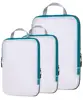 BSCI factory premium OEM custom logo 3pcs compression bags travel organizer packing cubes
