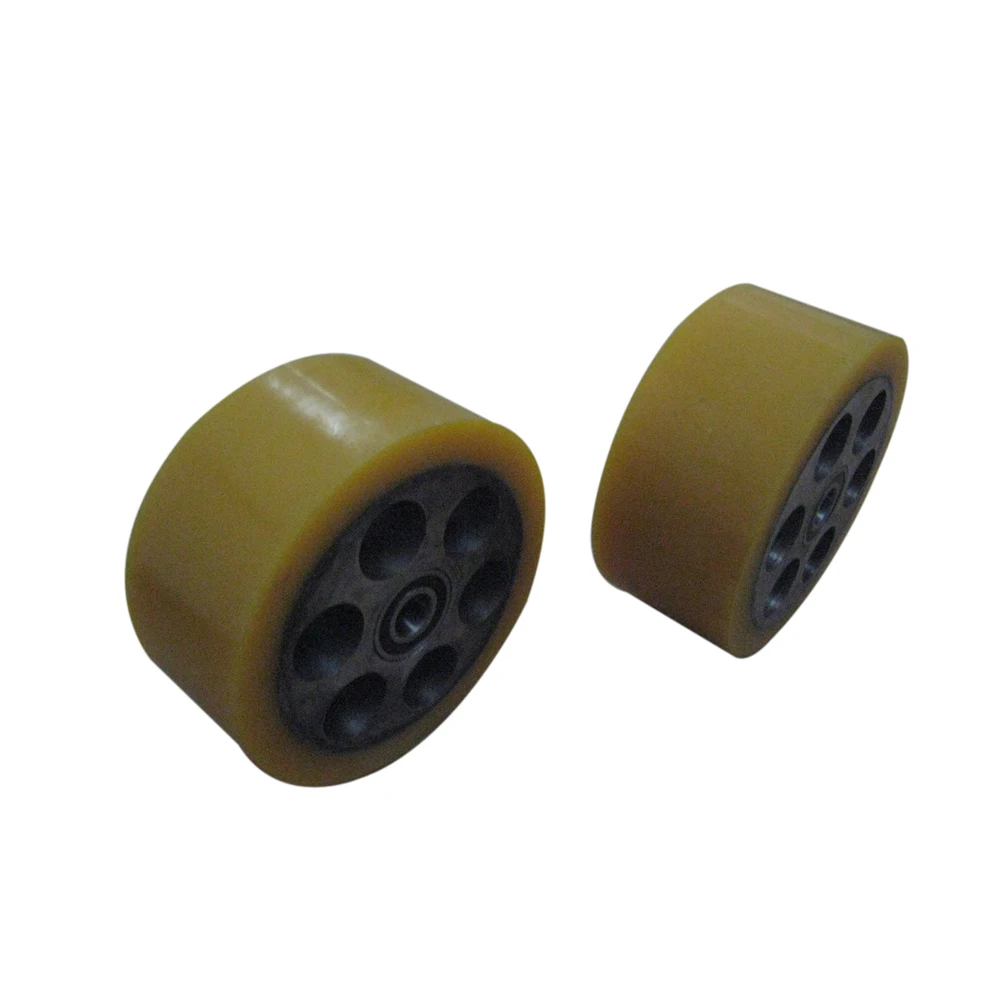Custom Heavy Duty Small Pu Rubber Roller With Metal Bearings Buy