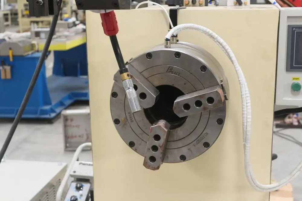 Hwashi Automatic Circular MIG Welder, Round Steel Tube Seam Welding