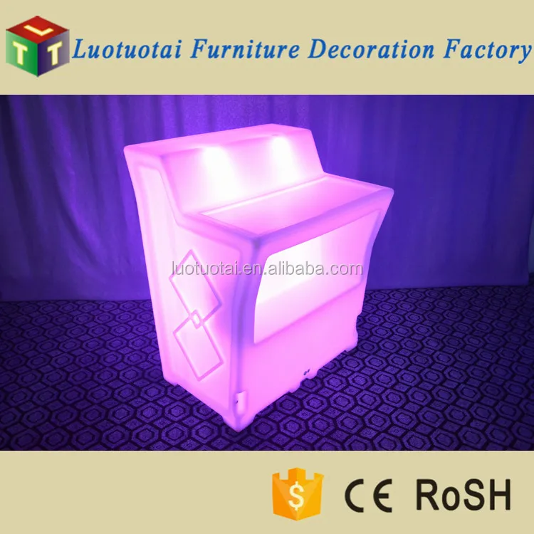 
Battery power remote control LED Bar Counter Table/Outdoor glowing furniture LED garden furniture 