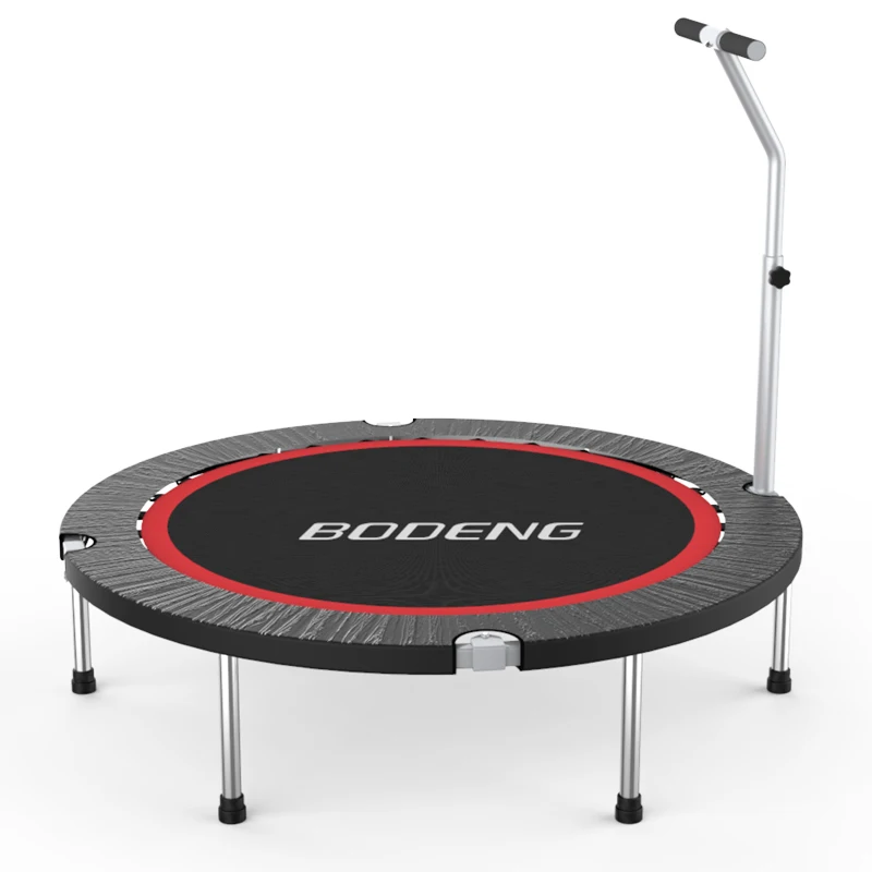 
new design stronger no swings professional four folding trampoline 