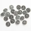Wholesale DIY Metal Unisex Letters Snap Button For Bracelet Necklace Earrings Rings