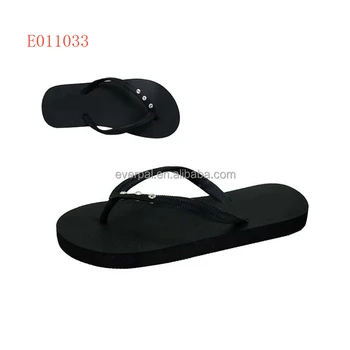 Eva Black Flip Flops With Rhinestones Ladies Flip Flops - Buy Black Flip Flops With Rhinestones 