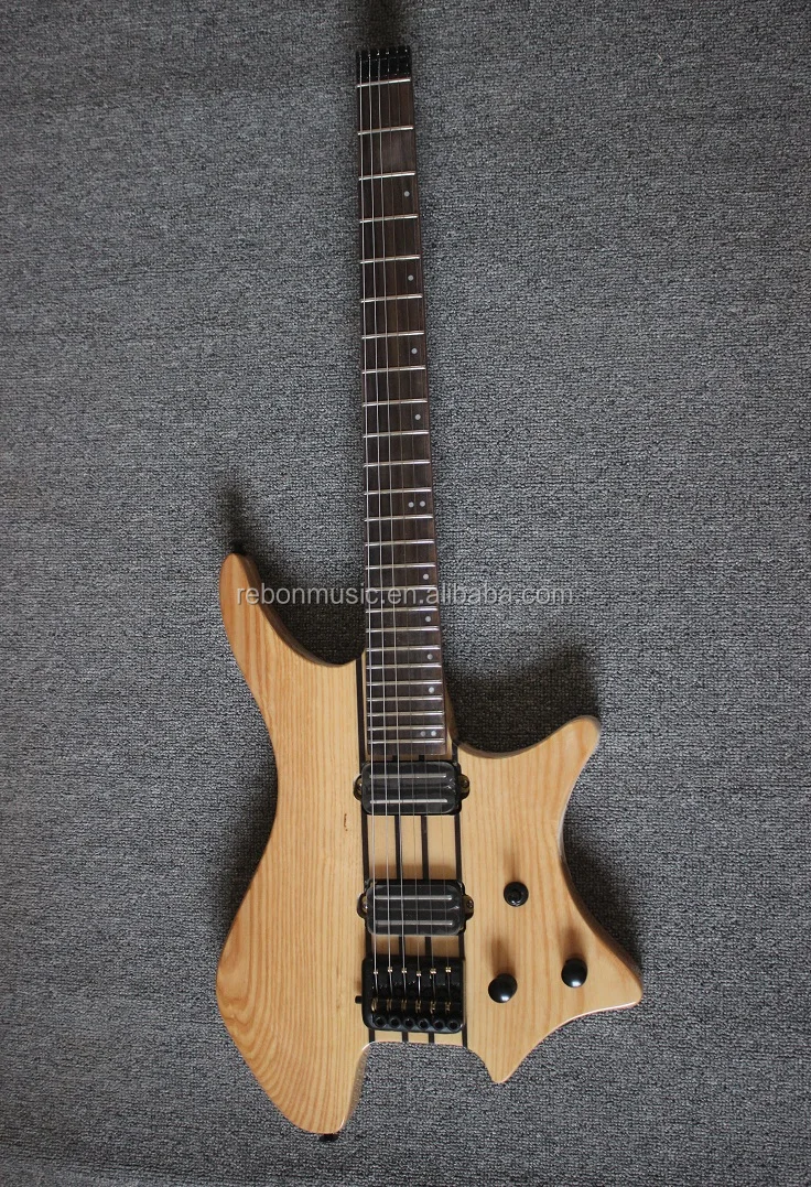 Weifang-guitarra Rebon De 6 Cuerdas,Instrumento Con Cuello A Través Del  Cuerpo,Sin Cabeza,En Color Madera - Buy Guitarra Eléctrica,La  Guitarra,Barato Guitarra Eléctrica Product on Alibaba.com