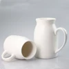 450ml cheap factory custom ceramic white blank coating milk coffee bottle cup sublimation mug