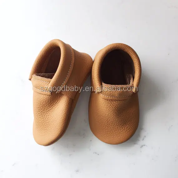 

wholesale baby leather casual shoes brown soft moccasins infant baby shoes cheap baby shoes