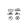 Seat Adjustment Button Cover Chrome 6Pcs Decorative Car Interior Accessories For Peugeot 4008 2017