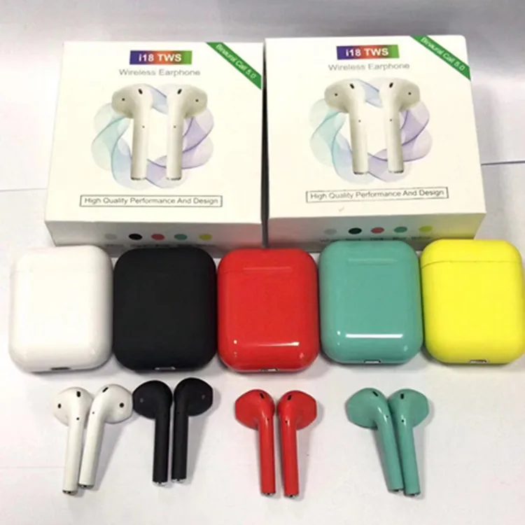 

2019 New Arrival Sport Dual Earphone Tws i18 Headphone wireless i10s Earbud Sensor Touch Control i12 i13 5.0 Headset, N/a
